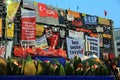 Protests in Turkey Taksim Square, AKM Building