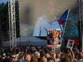 Protests on Wenceslas Square in Prague