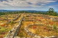 Proto-historic settlement in Sanfins de Ferreira Royalty Free Stock Photo