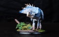 Protoceratops  , dinosaur on black background Royalty Free Stock Photo