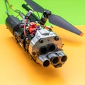 Prototype of an Armed Aerial Drone Component Royalty Free Stock Photo