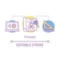 Prototype concept icon Royalty Free Stock Photo