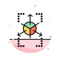 Prototype, Grid, Database, Chart Abstract Flat Color Icon Template