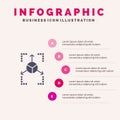 Prototype, Grid, Database, Chart Infographics Presentation Template. 5 Steps Presentation