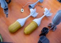 Prototype model tail fins rocket bomb tip printed Small tail fins, tail cone