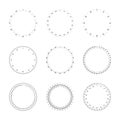 Protractor circular dial template