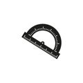 The Protractor of a school instrument icon Royalty Free Stock Photo