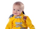 Proud Baby Fireman Royalty Free Stock Photo