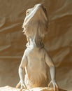 Proud Bearded Dragon Posing Gracefully in Natural Light Setting Royalty Free Stock Photo