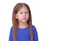 Proud haughty with arrogant look little girl Royalty Free Stock Photo