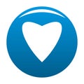 Proud heart icon blue