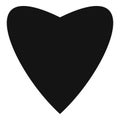 Proud heart icon, simple style.