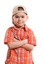 Proud little boy Royalty Free Stock Photo