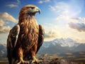 Proud looking golden eagle Royalty Free Stock Photo