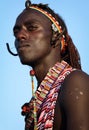 Proud Maasai warrior in Loitoktok, Kenya.