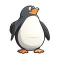 Proud Penguin Sticker On Isolated Tansparent Background, Png, Logo. Generative AI