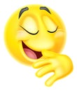 Proud Pleased Emoticon Emoji Face Cartoon Icon