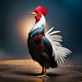 Proud rooster illustration - ai generated image