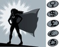 Proud superhero stance Royalty Free Stock Photo