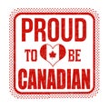 Proud to be canadian grunge rubber stamp