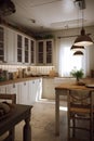 Provance style kitchen interior in luxury house