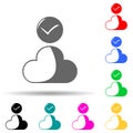 proven cloud multi color style icon. Simple glyph, flat vector of sucsess and awards icons for ui and ux, website or mobile