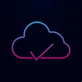 Proven cloud nolan icon. Simple thin line, outline vector of web icons for ui and ux, website or mobile application