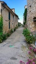 Provence - Ancient residential district with historic architecture and charming alleys in a small rural village in the Provence Royalty Free Stock Photo