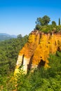 PROVENCE: Ochre Rocks or Carriere d`Ocre Royalty Free Stock Photo