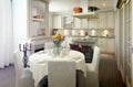 Provence style kitchen interior, dining room