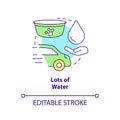 Provide pets enough water concept icon