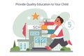 Provide quality education to your child. Positive parenting tips. Fostering