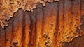 Provide a rugged appearance. The rust has formed patterns and streaks, Royalty Free Stock Photo
