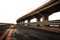 elevated highway bridge. isolated transparent PNG file. Urban highway concrete street road. Royalty Free Stock Photo