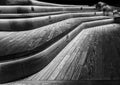 Black and White Image of Stairway at Providence Pedestrian Walkway Royalty Free Stock Photo