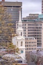 Providence Rhode Island Skyline during autumn season Royalty Free Stock Photo