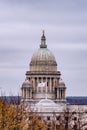 Providence Rhode Island Skyline during autumn season Royalty Free Stock Photo