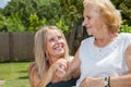 Providing care for elderly Royalty Free Stock Photo