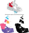 Province of Canada - Northwest Territories Royalty Free Stock Photo