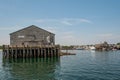 Provincetown harbor in Cape Cod, MA, USA Royalty Free Stock Photo
