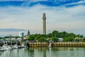 Provincetown Marina and Pilgrim Monument, Provincetown MA US