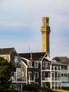 Provincetown and the Pilgrim Monument Royalty Free Stock Photo