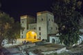 Provincial Archaeological Museum at night (Badajoz) Royalty Free Stock Photo