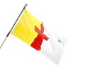 Provincial Flag of Nunavut, Canada.