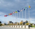 Provincial Flags of Provinces of Canada Royalty Free Stock Photo