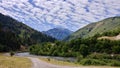 Provo Canyon and River Wasatch Mountains at Midway, Utah Royalty Free Stock Photo