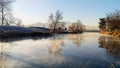 Provo River Marsh on Autumn Morning