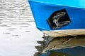 The prow of the ship traffic on the surface of the river