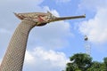 The prow of Thai swan barge