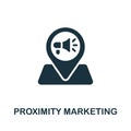 Proximity Marketing icon. Monochrome simple Marketing Strategy icon for templates, web design and infographics